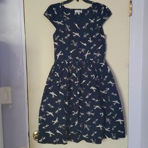 Emily and Fin Fit and Flare airplane dress